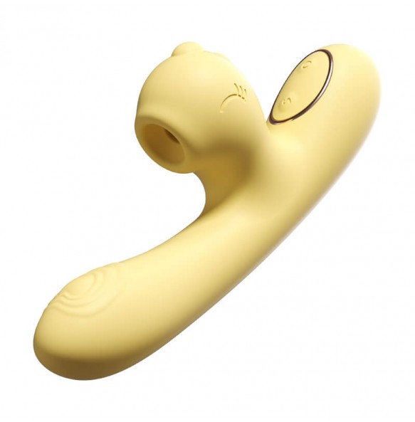 MizzZee - Cute Dragon Heating Suction Vibrator Wand (Chargeable - Yellow)
